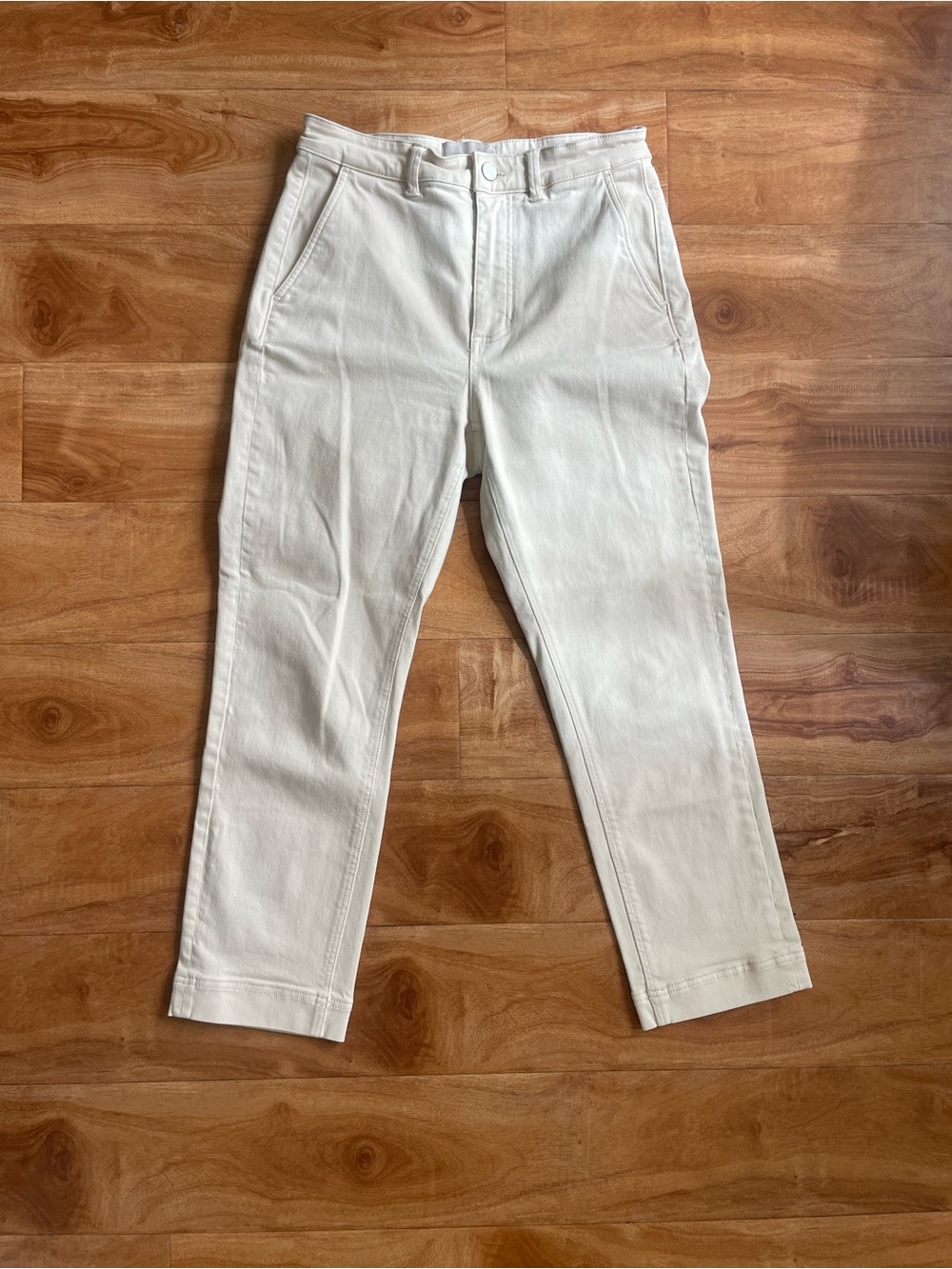 Everlane Off-White Straight-Leg